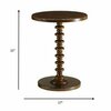 Homeroots 22 x 17 x 17 in. Acton Side Table Walnut 286292